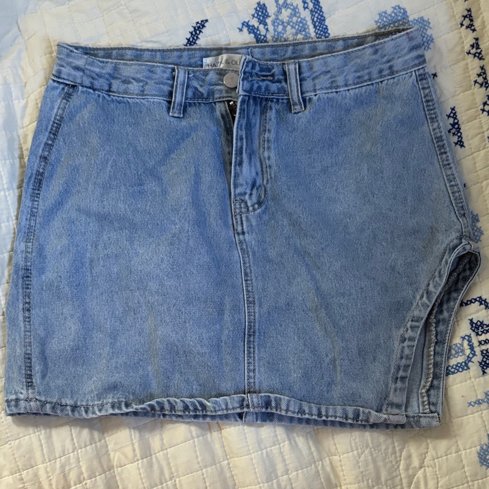 Denim Mini Skirt